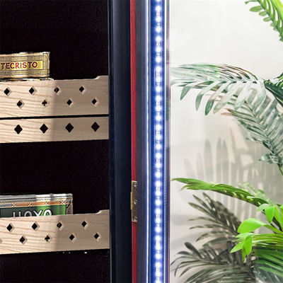 좋은 가격 자동 습화 붉은 고형 나무 전기 시가르 냉각기 잠금 장치 온라인으로