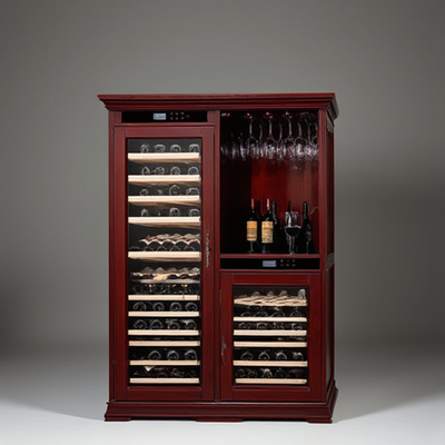 Digital Control and Metal Shelving Wine Cooler Cabinet for Hospitality Industry