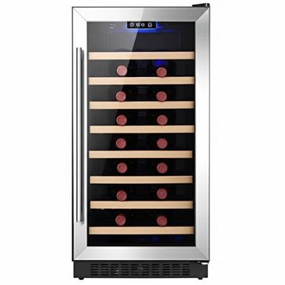 좋은 가격 Metal Shelving Wine Cooler Cabinet with Locking Door and Touch Control 온라인으로