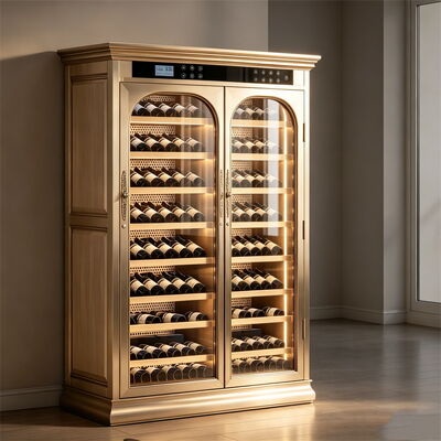 좋은 가격 Wood Wine Cooler With Dual-Zone 온도 제어 및 디지털 터치 디스플레이 온라인으로