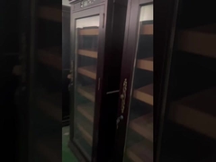 독립적인 시거 냉장기 유미도르 LED 조명 목체 프레임 유리 문 현대 시거 캐비닛